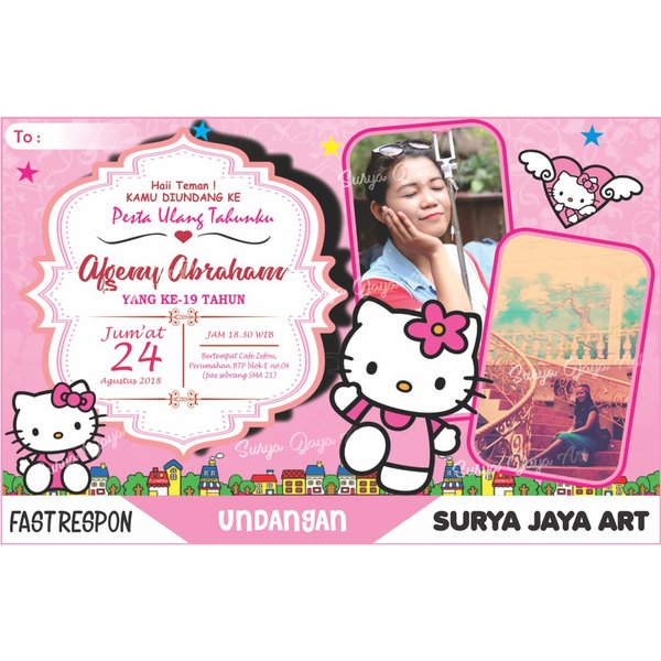 Detail Background Undangan Ulang Tahun Hello Kitty Nomer 13