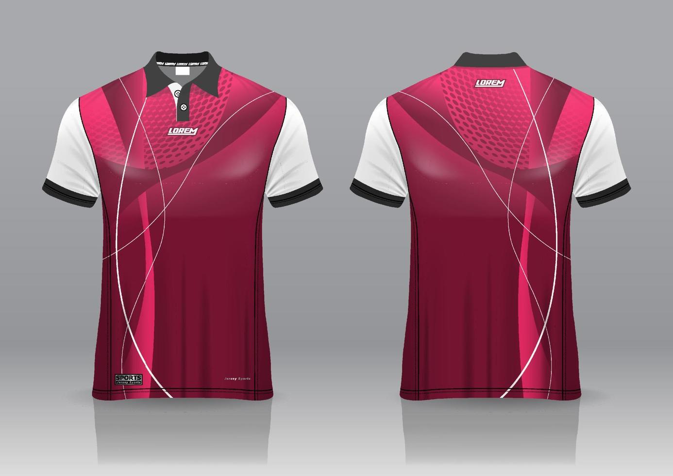 Detail Badminton Jersey Design Template Nomer 20