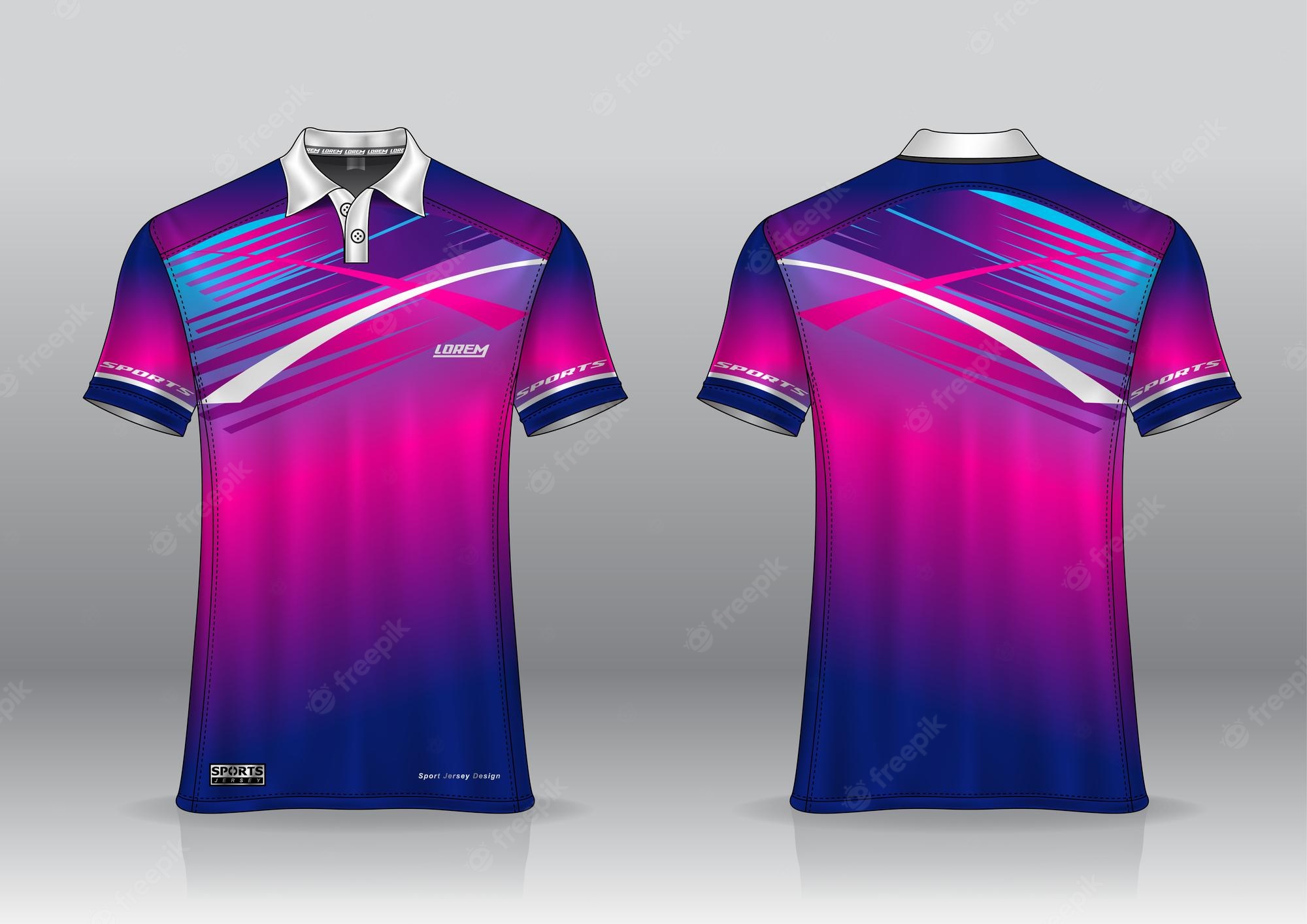 Detail Badminton Jersey Design Template Nomer 24