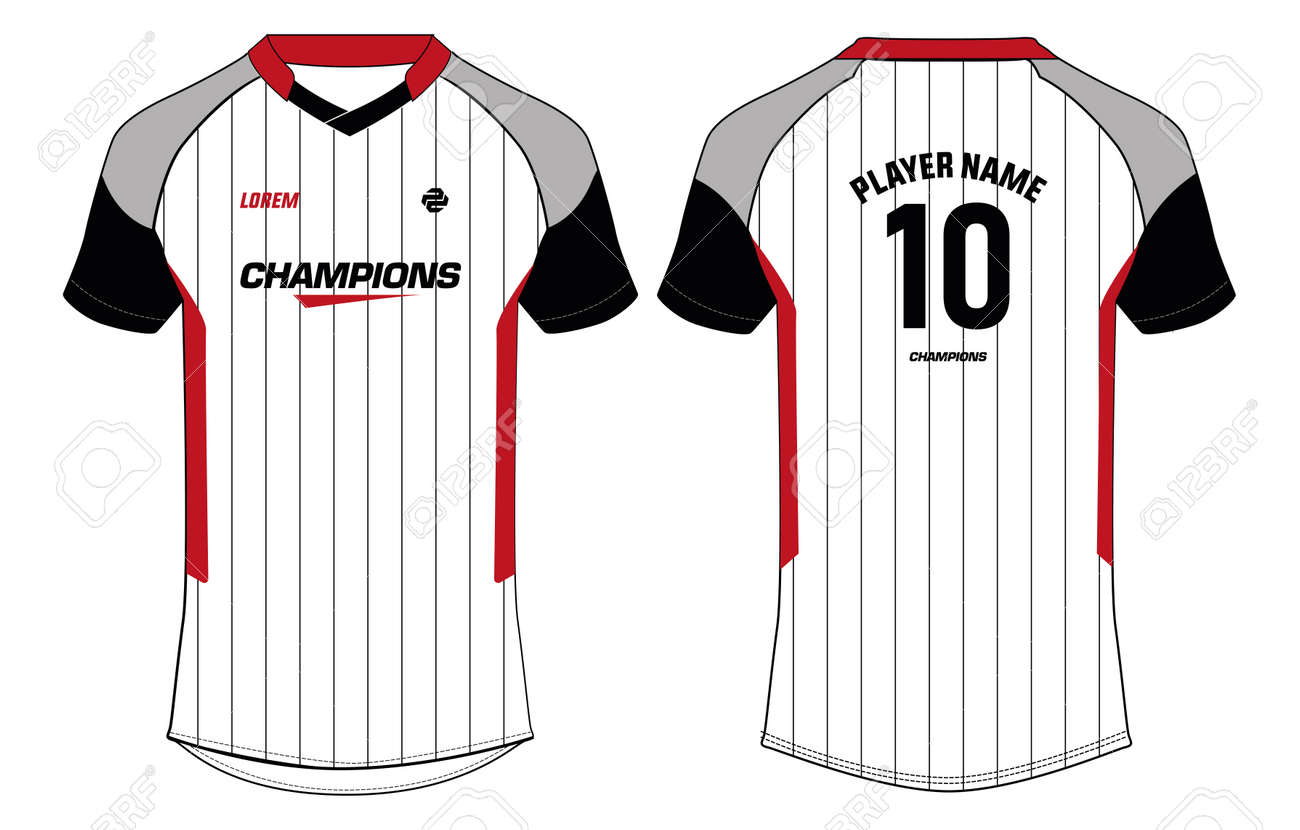 Detail Badminton Jersey Design Template Nomer 29