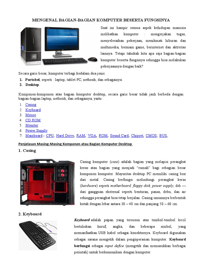 Detail Bagian Bagian Komputer Beserta Gambar Dan Fungsinya Nomer 11